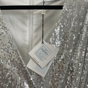 By Egreis Silver Sequin Dress